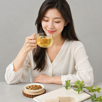 Bolsitas de Té de Mezcla Herbal de Cúrcuma, Jengibre y Canela, 180g, 120 Sobres, Infusión Especiada Sin Cafeína para Bebidas Calientes