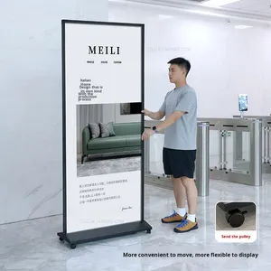 Support d'affichage métallique double face rempli d'eau - Montage facile, portable, résistant au vent, style italien pour usage intérieur/extérieur <span class=keywords><strong>BOZE</strong></span> - Product Image 3