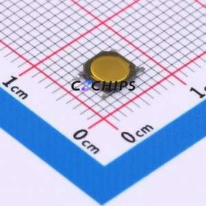 GT-TC067C-H0080-L10 Tactile Switch SMD-4P,4.8x4.8mm Switch Single Pole Single Throw 1N Vertical Mount 4.8mm - Product Image 1