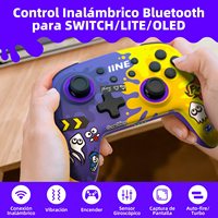 Pengontrol Game Nirkabel IINE untuk Graffiti OLED Amiibo WakeUp Vibration Motor Turbo NFC Gamepad Enam-sumbu