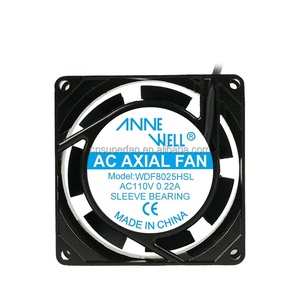 ANNEWELL-Ventilateur <span class=keywords><strong>AC</strong></span> universel à flux axial pour moteur en fil de cuivre 8025, 110V/220V/380V, ventilateur de refroidissement pour boîtier d'ordinateur - Product Image 1