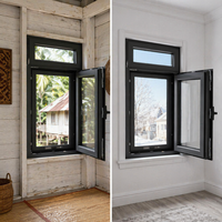 Modernes Aluminium-Legierungs-Drehkippfenster mit thermischer Trennung, Low-E-Glas, Schalldämmung, versteckter Entwässerung, NFRC-zertifiziert