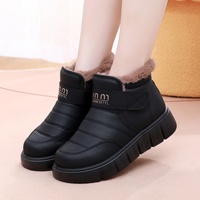Bottes basses d'hiver pour femmes, nouvelle collection, tige en microfibre à semelle épaisse, chaussures d'hiver décontractées chaudes avec semelle extérieure à bonne adhérence