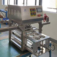 Machine de scellage sous vide et à l'azote entièrement automatique Machine d'emballage pour frites et biscuits Machine de scellage pour gobelets de nouilles instantanées
