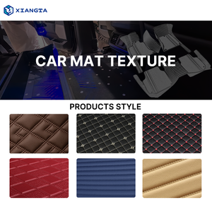 Alfombrillas de Coche Xiangta al por Mayor, Rojas Lisas, de Cuero 3D, Hechas a Medida, Impermeables, de 12 mm de Grosor, Antideslizantes, Juego Completo - Product Image 3