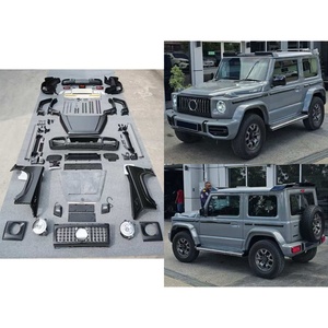 Car Modification Upgrade AMG G63 Body Kit Front Rear Bumper Lip Side Skirt <b>Engine</b> <b>Hood</b> Grille Suitable for Suzuki Jimny - Product Image 2