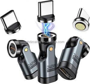 <b>USB</b> <b>C</b> Magnetic <b>Adapter</b> 9Pin 540° <b>USB</b> <b>C</b> <b>Adapter</b> Supports PD 240W 5A Quick Charge and Data Transfer, for MacBook/Laptop/Tablet - Product Image 2