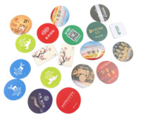 Grosir lingkaran RFID pasif 13.56mhz Tag/stiker/label untuk manajemen aset label NFC RFID UID dapat diubah untuk ponsel