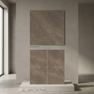 Vistaar Aramani Brown 1200x1200mm Carreaux de dalle de porcelaine en marbre moderne 120x120cm Conception de dalle de sol OEM - Product Image 1