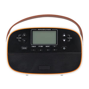Radio AM FM Portátil de Doble Banda con Pantalla LCD, Asa de Cuero, Estaciones Preestablecidas y Recepción de Alta Sensibilidad para Exteriores - Product Image 5