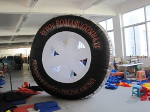 <b>Inflatable</b> Balloon <b>Car</b> Tire with Customized Logo and Digital Printing Sun Resistant & Waterproof for Advertising Sales - Product Image 2