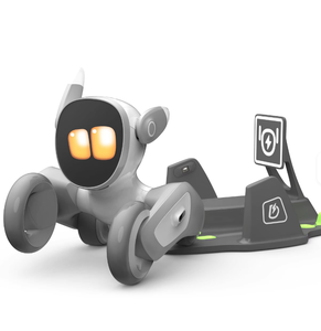 Robot intelligent Loona AI, compagnon mignon, jouet en plastique intelligent pour enfants, animal de compagnie de bureau, lumière et son, divertissement éducatif, chien - Product Image 1