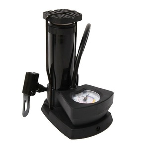 ปั๊มลมขนาดเล็กสำหรับจักรยานรถจักรยานยนต์รถยนต์ 160 ปอนด์ต่อตารางนิ้ว ปั๊มลมแบบพกพาแรงดันสูงพร้อมวาล์วเข็มบอล สีฟ้า สีเงิน สีแดง สีดำ - Product Image 4