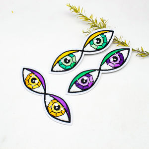 Personnalisable chaleur Snapback chapeau tissé patchs thermocollants vêtements brodés coton Polyester lettre patchs facile fer sergé PVC - Product Image 6