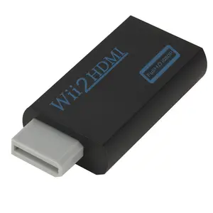 Wii כדי hdmi 480ip מלא hd 1080p ממיר wi2hdmi מתאם וידאו פלט אודיו עבור תצוגת מודלים צג PC