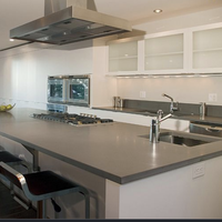 YDSTONE talenan dapur logam Premium Modern kuarsa marmer buatan untuk lantai Hotel dalam ruangan panel pancuran