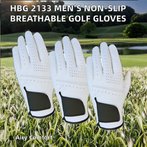 Gants de golf de protection pour hommes, antidérapants, réglables, en cuir Cabretta, PU, respirants, confortables, résistants à l'usure, pour le sport - Product Image 2