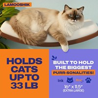 Étagères murales pour chat LAMOOSHIK au design incurvé, meubles flottants en contreplaqué avec lit et marches, montage facile