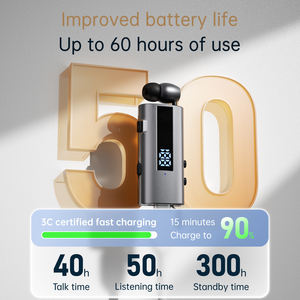 Casque d'écoute professionnel <span class=keywords><strong>K92</strong></span> V6.0 Lavalier Appel 30h/Musique 50h Rappel par vibration Affichage numérique LED avec micro Écouteur sans fil - Product Image 4