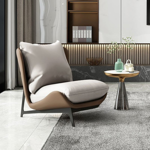 Chaise de salon moderne en gros, fauteuils d'appoint doux, chaise de loisirs italienne de luxe léger avec - Product Image 2