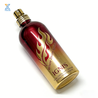 Bouteille vide en aluminium électroplaqué sur mesure 100 ml, emballage métallique pour parfum, liquide anti-moustiques, usage enfant