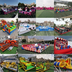 40mx12.5m 2025 mới đến Phi Hành Gia Chủ Đề Công viên lớn ngoài trời Inflatable công viên giải trí Bouncer trở ngại - Product Image 6