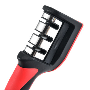 Aiguiseur manuel en acier inoxydable à triple revêtement, multi-grains, pour affûter les couteaux, usage domestique - Product Image 1