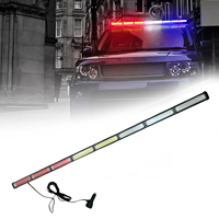 Barre lumineuse stroboscopique COB compacte - Lampe d'avertissement clignotante légère et portable