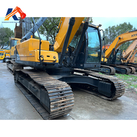 Excavatrice Hyundai 220LC-9S d'occasion de 22 tonnes de bonne qualité, fabriquée en Corée du Sud, avec moteur et boîte de vitesses incluses, capacité de godet de 1,2 m³, garantie 1 an