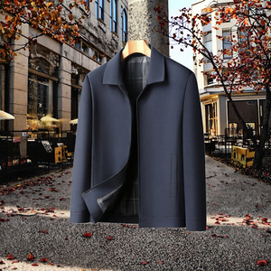เสื้อแจ็คเก็ตบุผ้านวมลำลองสำหรับผู้ชาย รุ่น RCX Custom Autumn Black Windproof Eco-Friendly Plain Dyed ODM ซิปหน้า แฟชั่นหรูหรา - Product Image 3