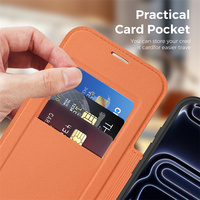 Étui de téléphone magnétique en cuir pour iPhone 14 15 Plus 17 Air 11 12 13 16 18 Pro Max avec fentes multi-cartes et protection antichoc