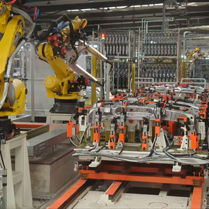Auto Body Welding Production Line, Robotic Welding Assembly Line for Car Frame & Chassis Customized