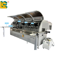 Máquina de Serigrafía Automática de 3 Colores con Sistema de Secado UV para Botellas, Tubos, Vidrio, Plástico y Envases Metálicos