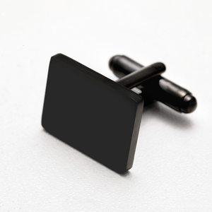 Ywyougang カスタマイズ可能なステンレス製長方形カフスボタン　名入れデザイン　ビジネス、結婚式、誕生日、婚約の贈り物 - Product Image 3