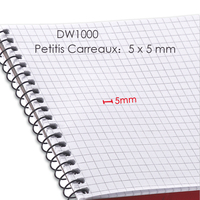 Cuaderno Foska de Buena Calidad al por Mayor, Encuadernación en Espiral, Cubierta de Papel Mate, Cuaderno de Notas con Cuadrícula, Impresión Personalizada
