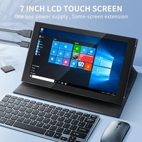 Nueva llegada Monitor de pantalla táctil Raspberry Pi de 7 pulgadas de tamaño pequeño con carcasa de metal
