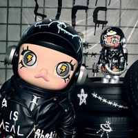 POPMART MEGA SPACE MOLLY 1000% Trevor Andrew 2.0 Figurines d'action personnalisées Décoration de maison Affichage Boîtes mystère Cadeaux de collection