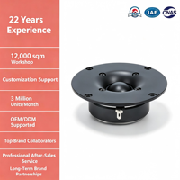 Haut-parleur tweeter à dôme en soie rond de 4 pouces, driver audio HiFi pleine gamme pour la modification des systèmes audio de cinéma maison, compatible OEM