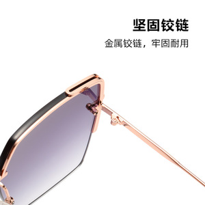 Women's <b>Sunglasses</b> JS8560 Nylon UV400 Purple Gradient <b>Square</b> Frame Sun Protection Travel Driving Fashion - Product Image 4