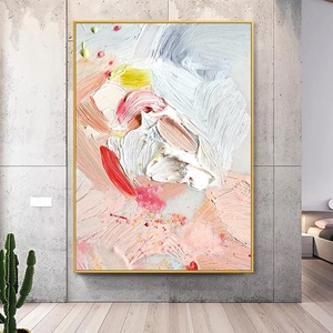 <span class=keywords><strong>Moderno</strong></span> grande astratto rosa <span class=keywords><strong>con</strong></span> oro popolare Wall Art Decor camera da letto <span class=keywords><strong>soggiorno</strong></span> pittura a olio su tela - Product Image 3