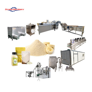 Línea de producción a pequeña escala para cortar, secar y moler plátanos; máquina para fabricar polvo de plátano. - Product Image 1