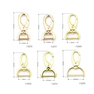 New Arrival Custom Logo Clasp High Quality Handbag Accessories Metal Snap Hook Swivel Clasp Hook