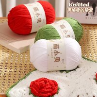 Schattige Kleine Beige Matte Chenille Garen Bal Handgemaakte Diy Gehaakte Gebreide Pop Hanger 100% Polyester Hoge Vasthoudendheid Voor Sjaalhoed