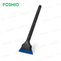 Foshio Personnaliser Outil de teinte de fenêtre Raclette en plastique à long manche en caoutchouc