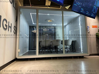 Cabine de bureau modulaire pour la confidentialité, cabines de réunion d'entreprise, cabine insonorisée acoustique, conception personnalisée pour l'espace de travail d'entreprise