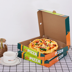 Factory Direct Sale Custom Size Printing Standard Pizza Box Corrugated Pizza Paper Folding Box