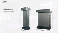 Scène mobile numérique LED Podium Fine Pitch P1.53 Pupitre LED Écran vidéo avec PC/Wifi Contrôle sans fil