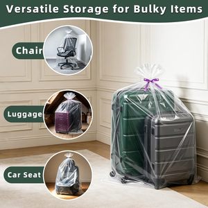 <b>Extra</b> <b>Large</b> Clear Recyclable LDPE Gravure <b>Printed</b> Plastic Storage Bags for Luggage Suitcase - Product Image 3