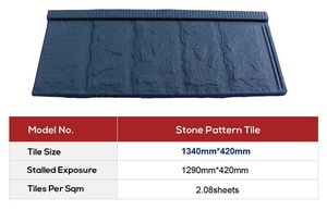 Đá tự nhiên nhìn giống nhau đá hạt tráng mái ngói chống ăn mòn đá mô hình lợp - Product Image 5