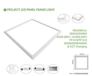 Panneau lumineux LED en aluminium breveté 48W, design moderne, encastré au plafond, effet halo, éclairage intérieur pour <span class=keywords><strong>la</strong></span> maison, le bureau et les espaces commerciaux, IP33 - Product Image 3